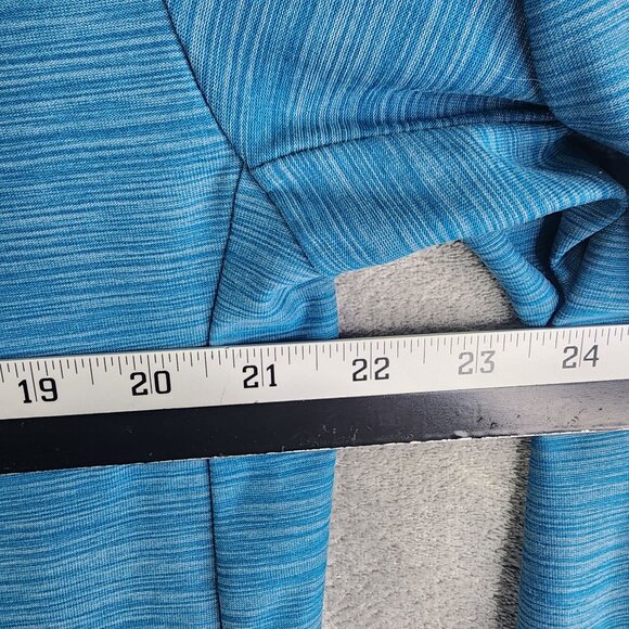 Mens Blue Nike Dri-Fit Pullover Shirt 1/4 Zip Long Sleeve Mock Neck Size L - Picture 12 of 14